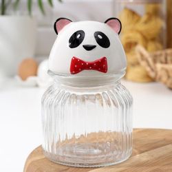 Доляна / Doliana / Bank for bulk products "Panda", 600 ml
