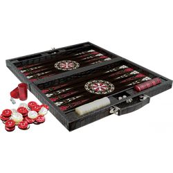 GamesDealer / Backgammon leather Crocodile XXL, Turkey, Yenigun