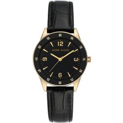 Anne Klein / Montre en cuir 3734BKBK