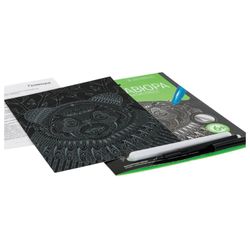 LORI / Anti-Stress-Gravur mit Silbereffekt "Kind Panda", 18x24 cm, Sockel, Grader