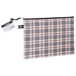 Cartella per buste con cerniera A4 (335x243 mm), tessuto a scacchi, BRAUBERG "Checked"