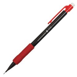 Portaminas STAFF "College", cuerpo negro, detalles surtidos, empuñadura de goma, goma de borrar, 0,5 mm