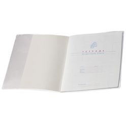 PVC cover for notebook and diary, transparent, dense, 120 microns, 209х350 mm, "DPS"