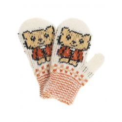 Children's mittens "Bear" for a child 2-3 years old