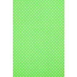 Sheet Tamarana for creativity "White dots on green background"