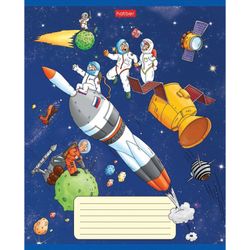 HATBER / Notebook 18 y. gaiola, capa de papelão, "Space Adventure" / 20 unid.