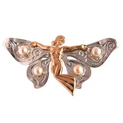 Жемчужина / Brooch 10038 "Summer butterfly"