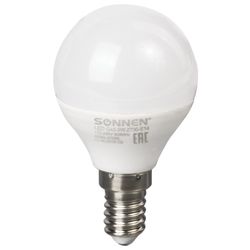 SONNEN / LED 灯 5 (40) W，底座 E14，球型，暖白光，LED G45-5W-2700-E14