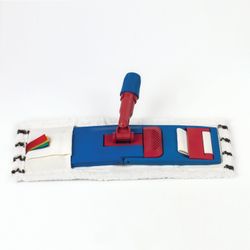 Phần đính kèm LIMA EXPERT / MOP phẳng cho cây lau nhà / giá đỡ 40 cm, tai / túi (TYPE U / K), sợi nhỏ / chà