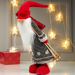 Сималенд / Innenpuppe "Weihnachtsmann mit Tüte Geschenke und Skistöcke"