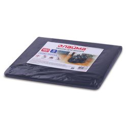 ЛАЙМА / Garbage bags 160 l, black, pack of 5 pcs., LDPE, 50 microns, 90x120 cm (± 5%), extra strong
