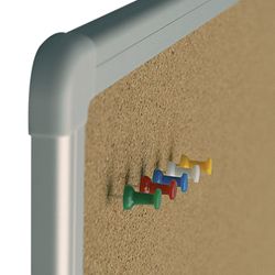 Cork Board for announcements (100x150 cm), aluminum frame, OFFICE, "2x3" (Poland)