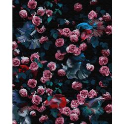 ВанГогВоМне / VanGogVoMne / Painting by numbers "Flower wall" 40x50 cm