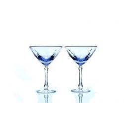Гусевской Хрустальный завод / Set of crystal martini glasses lilac 2 pieces