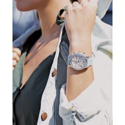 НИКА / Nika / Russian silver wrist watch Ego 1806.0.9.14B.01 with chronograph