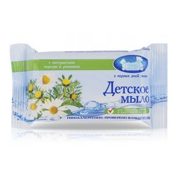 Children's toilet soap for sensitive and problematic skin "A series and chamomile", 90 gr.