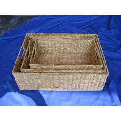 Wicker baskets, set of 3