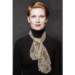 Снежинка / Snowflake / Women's lace tie with crystals