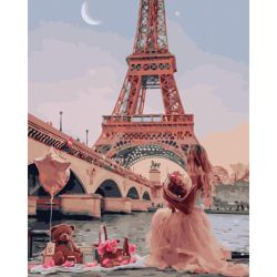Опт-картина / Sayılarla boyama Kule manzaralı 40x50 Piknik