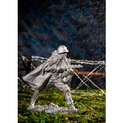 Tin soldier "Gunner of the red army in attack No. 1"