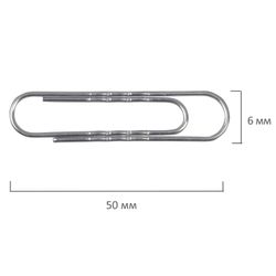Clips large 50 mm FISMA, galvanized, corrugated, 50 PCs in a carton