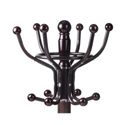 BRABIX / Stand-hanger "CR-282", metal / marble, 1.8 m, on a disc with a diameter of 36 cm, 6 hooks + 4 additional hooks, brown