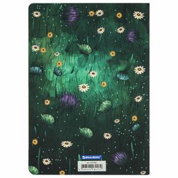 BRAUBERG / Carnet 40 l. couverture à carreaux SoftTouch, papier beige 70 g/m2, couture, А5 (147х210 mm), FLEURS ROUGES / 10 pcs.