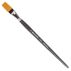 Pincel artístico profissional BRAUBERG ART "CLASSIC", sintético rígido, plano, nº 26, cabo longo