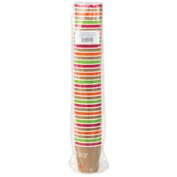 HUHTAMAKI / Disposable cups "ENJOY" 200 ml paper single-layer, color printing, cold / hot, SET 37 pcs.