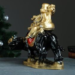 Хорошие сувениры / Figure "Hottey on a buffalo" 46x22x37 cm