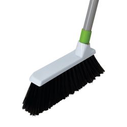 ЛЮБАША / Garbage scoop with a broom, steel handle 80 cm, plastic, rubber edge