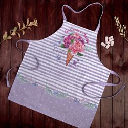 Этель / Apron Beloved mother 60x65 cm, 100% cotton, reps 190 g / m2