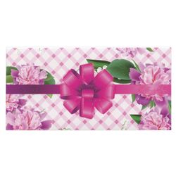 BRAUBERG / Envelope for money, 166x82 mm, sequins, pink bow