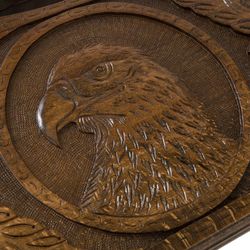GamesDealer / Geschnitzter Backgammon "Eagle" mit Griff 60, Haleyan