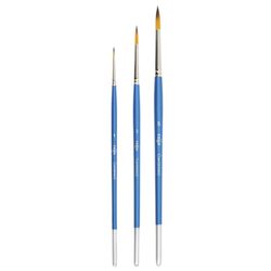 The brush PALETTE, SET of 5 PCs (synthetic round No. 1, 3, 5, flat No. 5, 8), blister