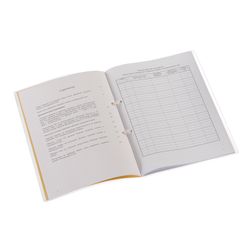 Book of accounting of the movement of labor books and earbuds to them, 32 sheets, stitching, plobma, cover of PVC