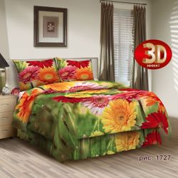ВладЛен / VladLen / Bettwäsche aus grobem Kattun "Gerbera", 150 cm