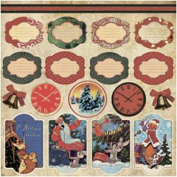 Paper for scrapbooking "New Year's story" decor "Craft Premier"