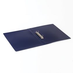 Folder on the 2 rings BRAUBERG "Office", 25 mm, blue, up to 170 sheets, 0.5 mm