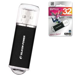 SILICON POWER / Flash Drive 32 GB, Ultima II-I Series, USB 2.0, metal case, black