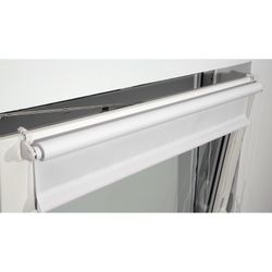 CURTAIN roll BRABIX 50x175 cm, texture - lynn, protection 55-85%, 200 g/m2, white