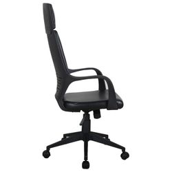 Sedia da ufficio BRABIX PREMIUM "Prime EX-515", ecopelle, nero