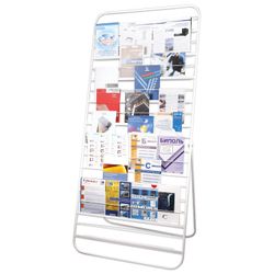 Stand for outdoor advertising material (2000х500х900 mm), white, 10P