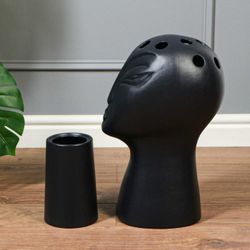 Керамика ручной работы / Floor vase "Head" 44 cm