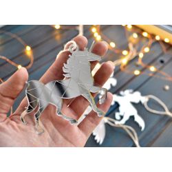 Ленивые Бобры / Lazy Beavers / A set of mirrored Christmas tree decorations "Miracles inside" big in a gift box