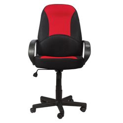 Office chair BRABIX "City EX-512", fabric black / red, TW