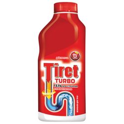 Mezzi per la pulizia dei tubi di fognatura 500 ml, TIRET (Tiret) "Turbo", gel