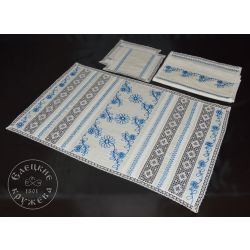 Елецкие кружева / Yelets lace / Kitchen set "Countertop, napkins, towel"