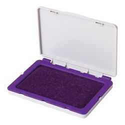 Stamp pad BRAUBERG, 120х90 mm (working surface 110х70 mm), purple paint