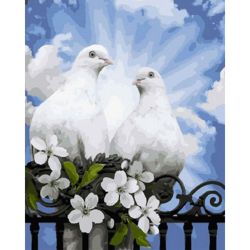 Опт-картина / Pittura con numeri 40x50 Colombe